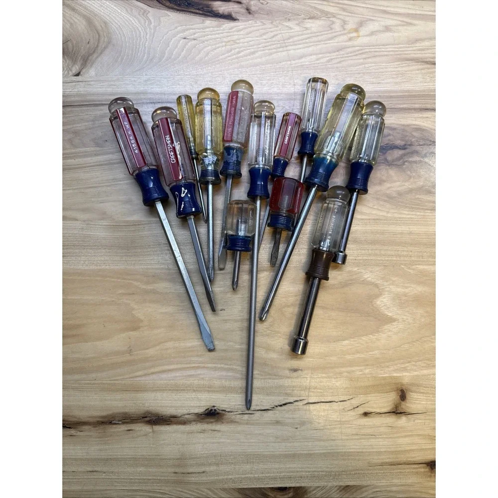Lot of 13 Craftsman USA Screwdriver Flathead, Phillips,  & Flat Nut Drivers